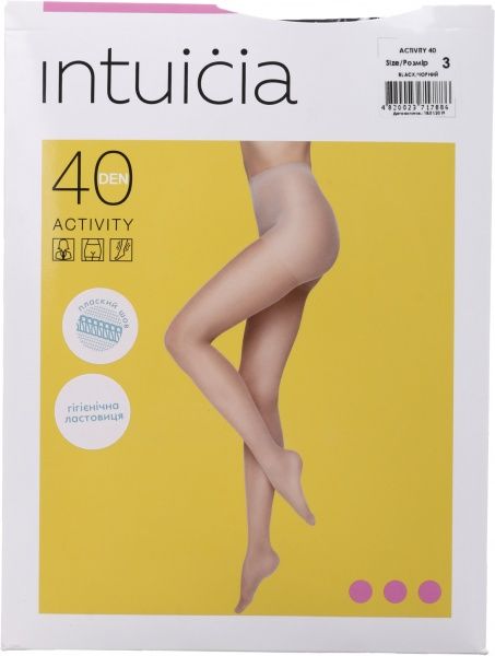 Колготки Интуиция Activity 40 den Black р. 3 черный 1 шт. 