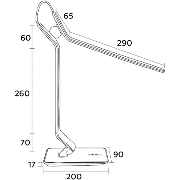 Настольная лампа офисная Eurolamp LED-TLF-1 7 Вт серебряный 
