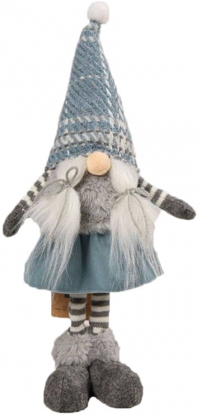 Декорация новогодняя Сидящий гномик LF2028035 43 см 