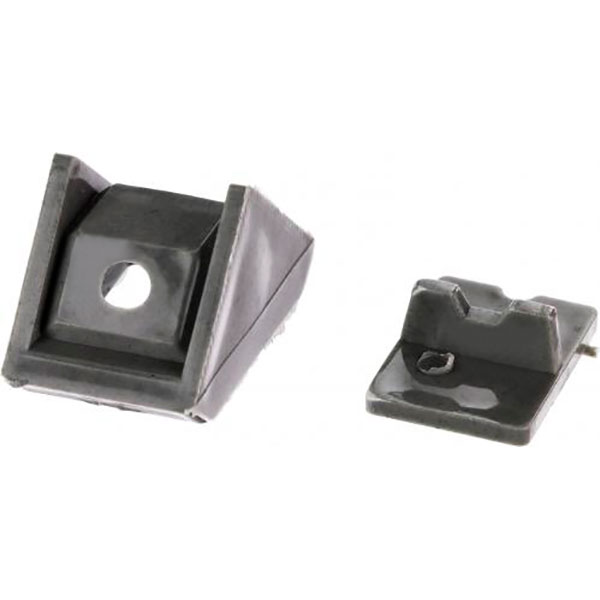 Уголок монтажный одинарный серый 10 шт DC