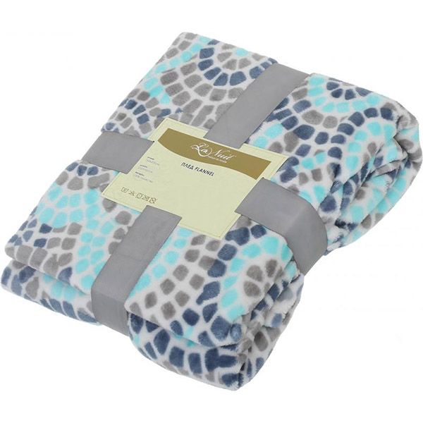Плед Flannel Constance 160x220 см блакитний La Nuit 