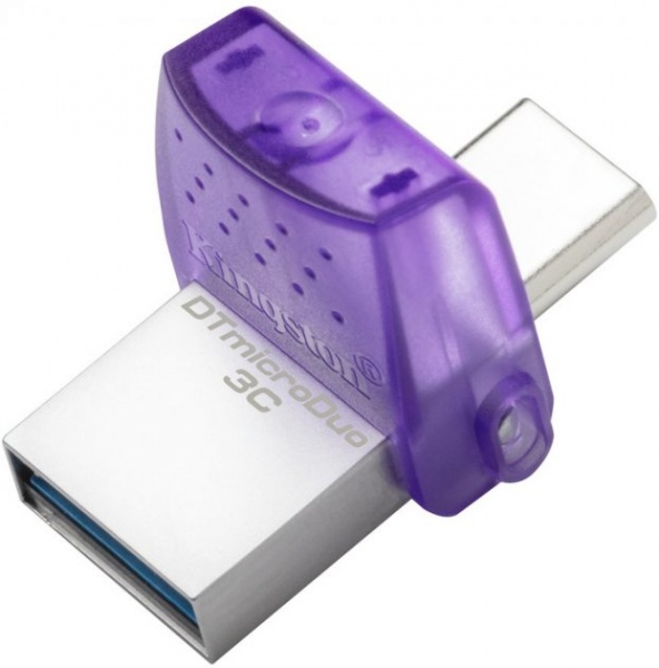 Флешпам'ять USB Kingston DataTraveler MicroDuo 3С 128 ГБ USB 3.2 USB Type-C violet (DTDUO3CG3/128GB) 