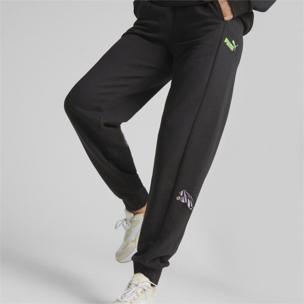 Брюки Puma POWER NOVA SHINE COLORBLOCK HIGH-WAIST PANTS TR 67444701 р. XS черный