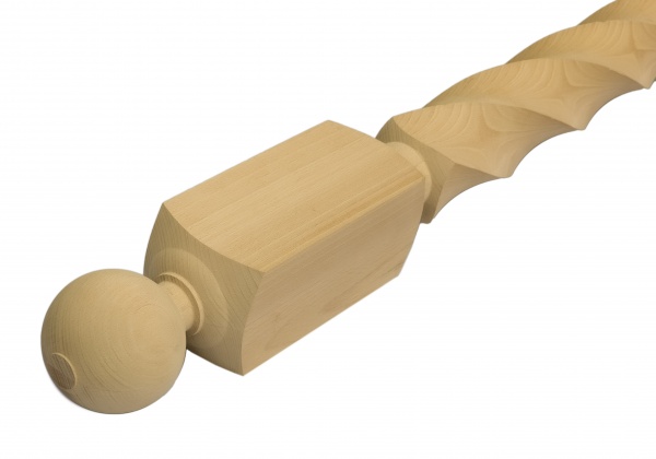 Столб буковый фрезерованный Тип-053 75х75х1100 мм