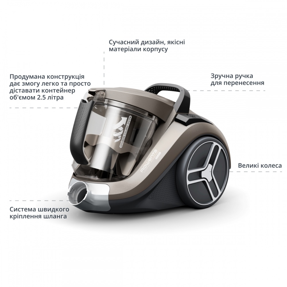 Пылесос Rowenta Compact Power XXL Animal Kit RO4B50EA beige