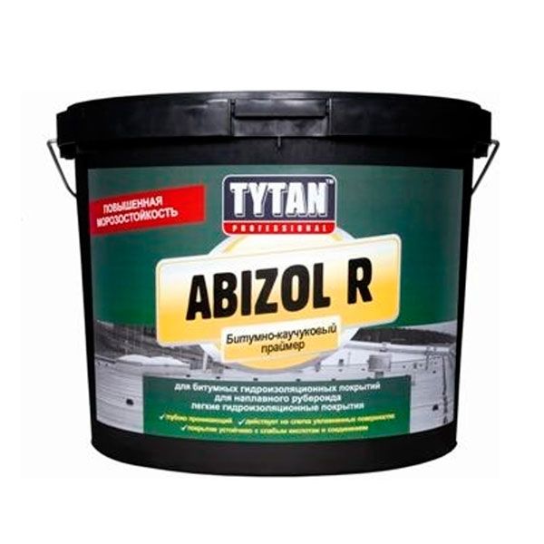 Праймер бітумно-каучуковий Tytan professional Abizol R 9 л чорний