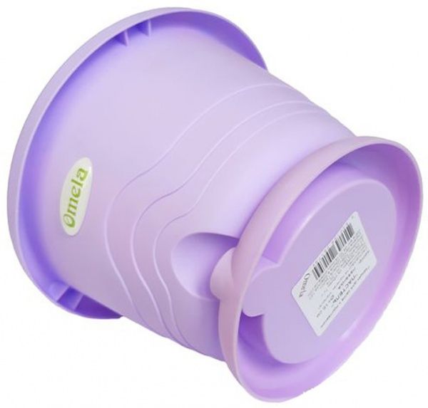 Горшок пластиковый Омела Омела Пастель 1 литра круглый 1л лаванда 