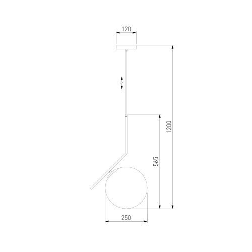 Підвіс Strotskis Frost 50153/1 1x60 Вт E27 латунь 