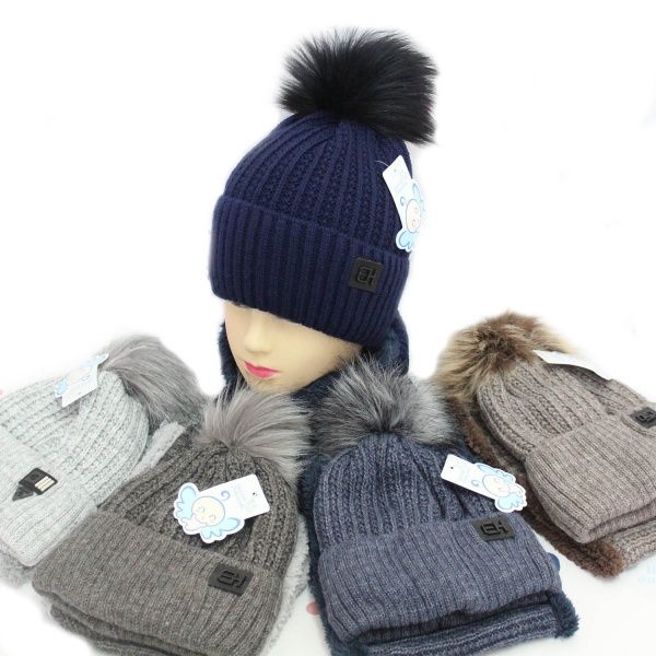 Комплект шапка + снуд р.48-50 в ассортименте 1618К 