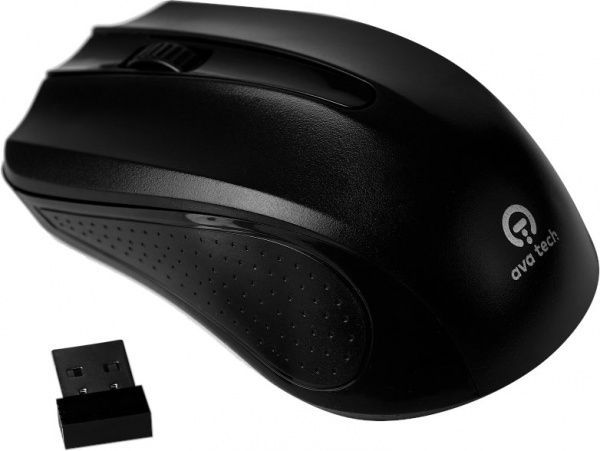 Мышь AvaTech беспроводная Black RE02429 