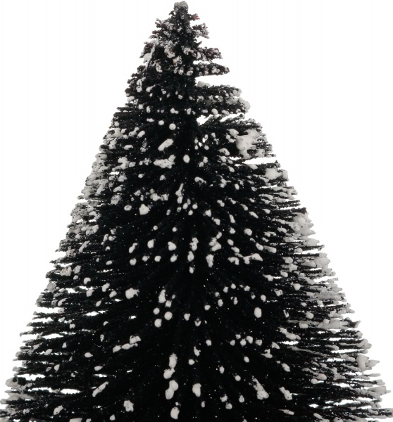 Елка декоративная настольная черная 15x40 см