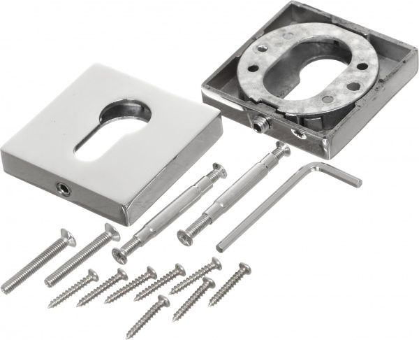 Накладка к замку MVM Накладка на замок под цилиндр Е13 PSS с нержавеющей стали полированная PZ хром