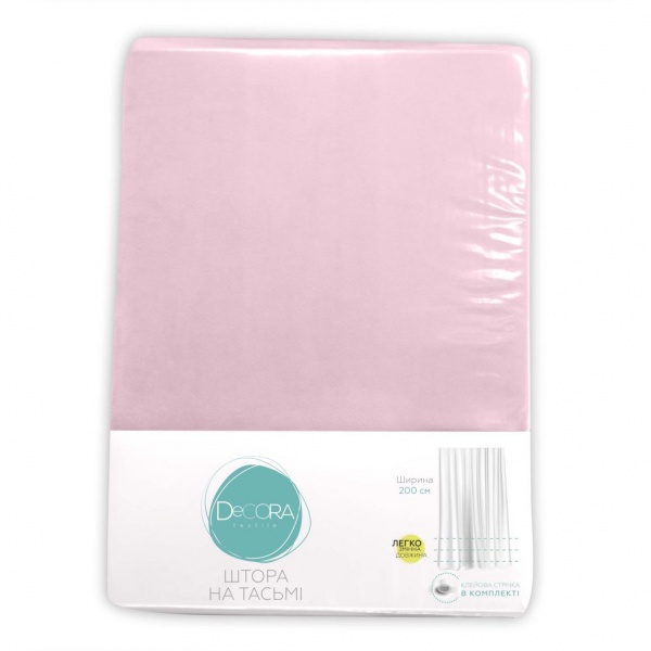 Штора VELOUR 150х275 пудровый Decora textile