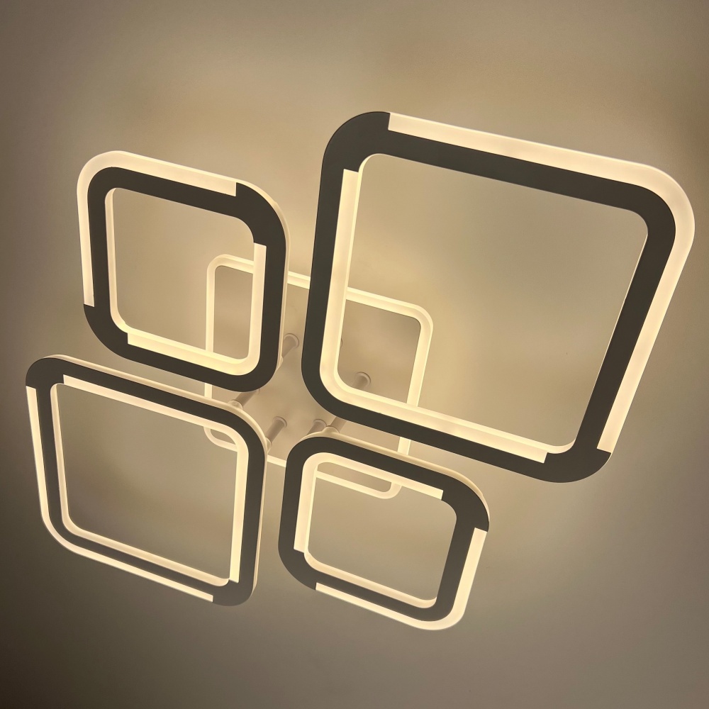 Люстра світлодіодна Luminaria 4x75 Вт LED-модуль 101 Біла SELENA 75W 5S WHITE