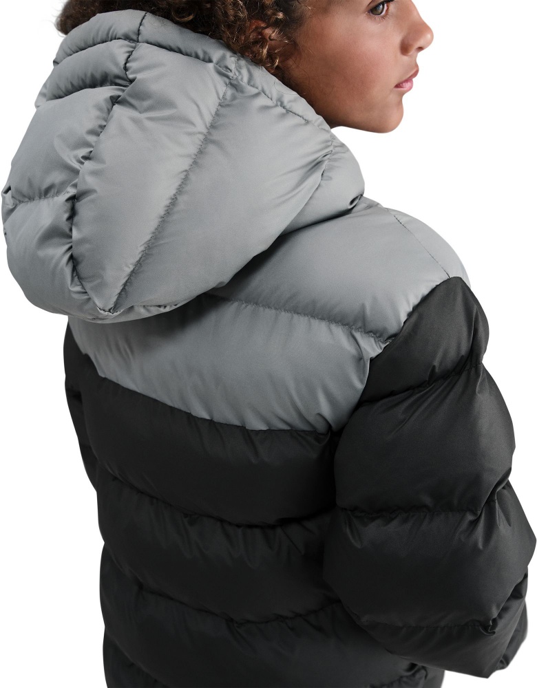 Пуховик дитячий зимовий Nike K NSW TF ADP Puffer Colorblock IB6164-010 р.XS чорний