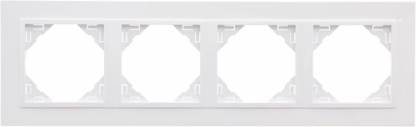 Рамка чотиримісна Efapel ANIMATO Logus універсальна білий 90940 TBB
