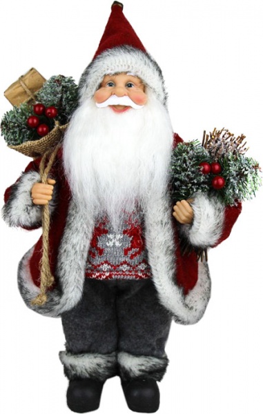 Декорация новогодняя Art Trend Creation Limited Санта с мешком ST12-71164 30 см 