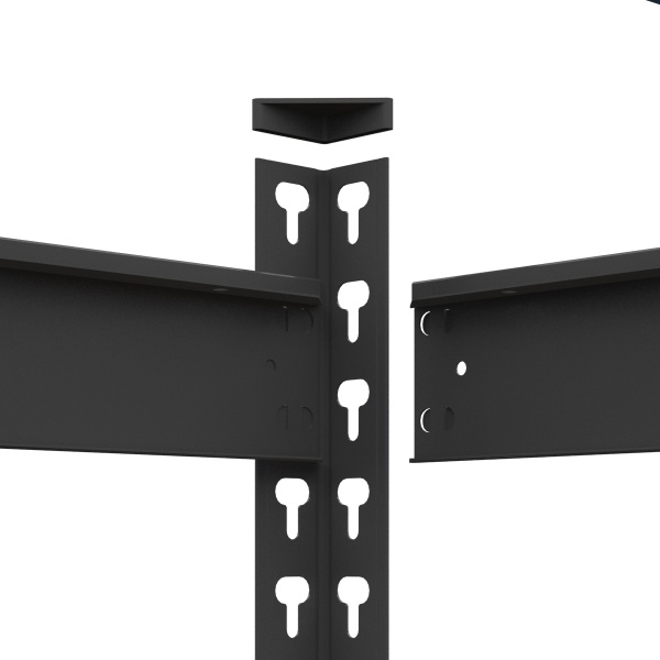 Стеллаж металлический Меткас Титан антрацит 2160x1200x500 мм ДСП полка 5 шт. краска 