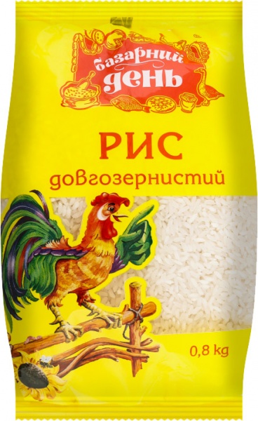 Рис Базарний день 800 г длинный 4820019601588 