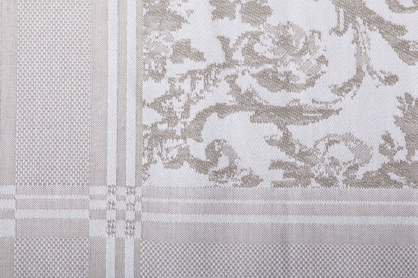 Скатертина Porto 150x150 см білий із бежевим Sous Dias 