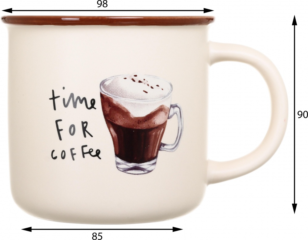 Чашка Fiora Retro Latte 355 мл