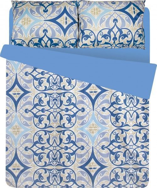 Комплект постельного белья Арабеска семейный разноцветный 