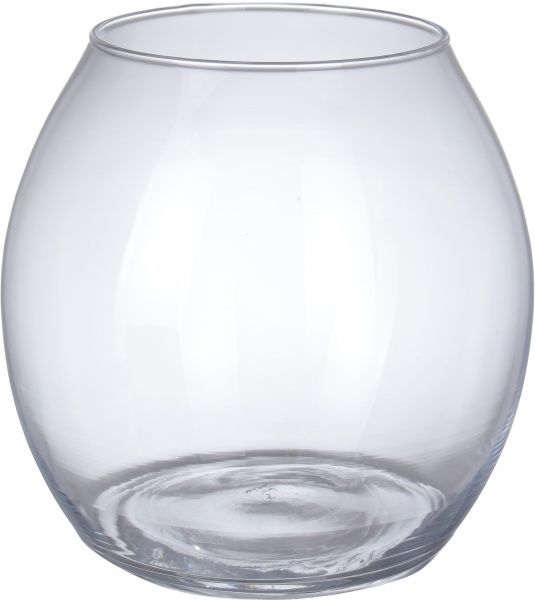 Ваза Акваріум скляна прозора 18х19 см Wrzesniak Glassworks