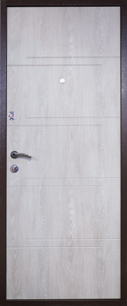 Дверь входная Медведь М-2 дуб шато 2040x850 мм левая