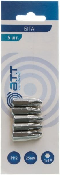 Бита A.T.T. PH2x25 мм 5 шт. 6200008