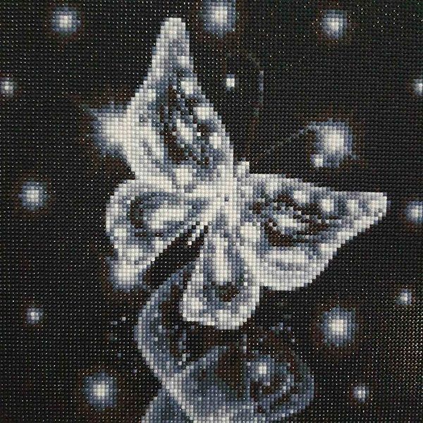 Набор для творчества со стразами на подрамнике Звездная бабочка 30x30 см Діамантові ручки 