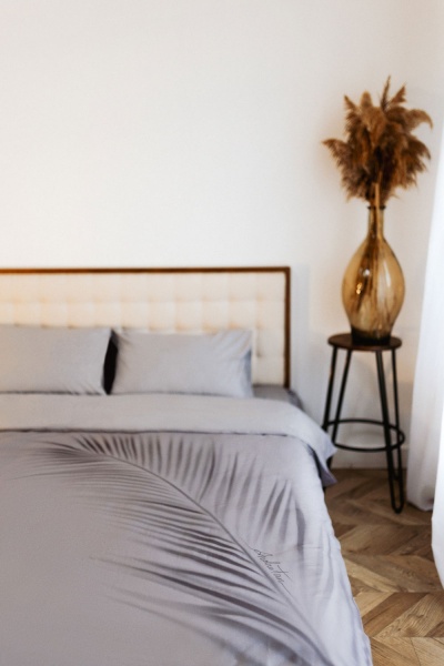 Комплект постельного белья by Andre TAN Утро на Мальдивах евро серо-голубой SoundSleep 