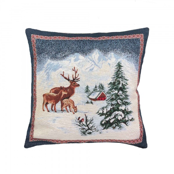 Подушка декоративная Blue Sky Олени 45x45 см Прованс 