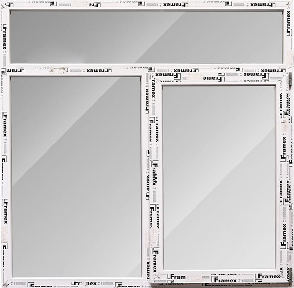 Вікно поворотно-відкидне 1710x1740 мм праве Framex 60 мм 