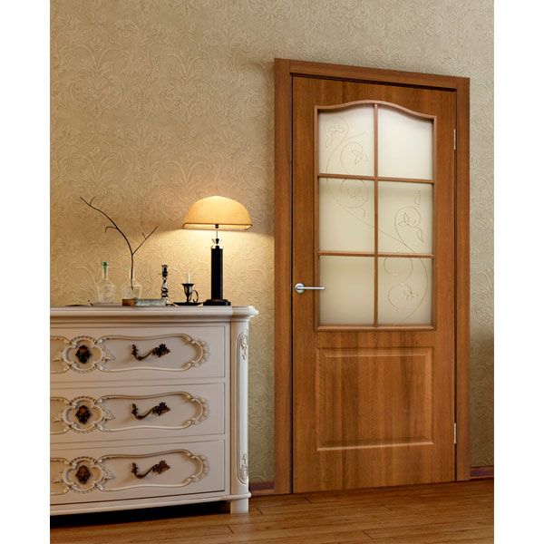 Дверне полотно ОМіС Класика ЗС+КР 600 мм вільха європейська