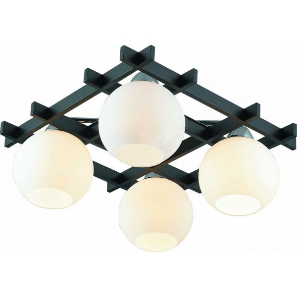 Люстра Altalusse INL-3089С-04 хром/венге