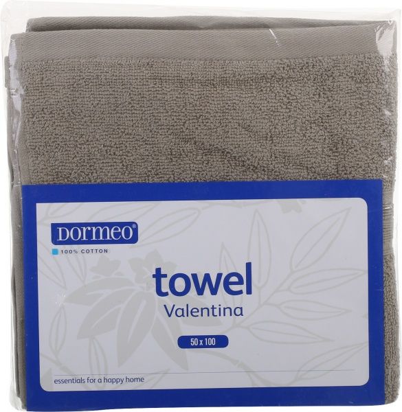 Рушник Валентина 50x100 см сірий Dormeo 