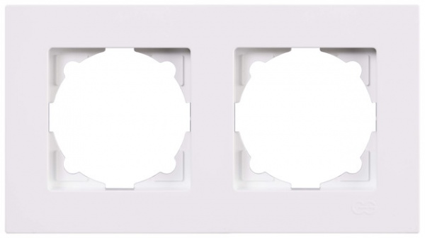 Рамка двомісна Gunsan Eqona горизонтальна білий 01 40 11 00 000 141