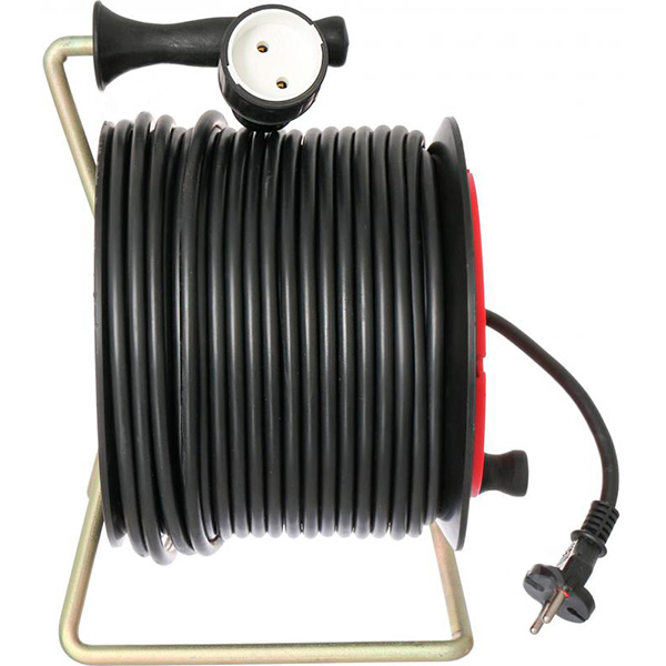 Удлинитель ОТК без заземления 1 гн. черный 50 м Д-50-2х2,5 