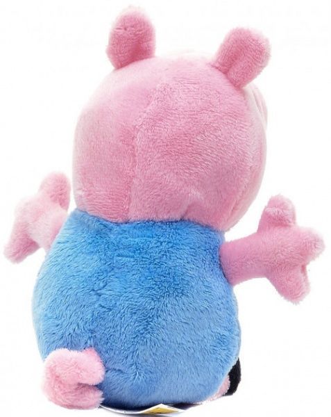 Мягкая игрушка Peppa Pig Джордж с вышитой машинкой 18 см