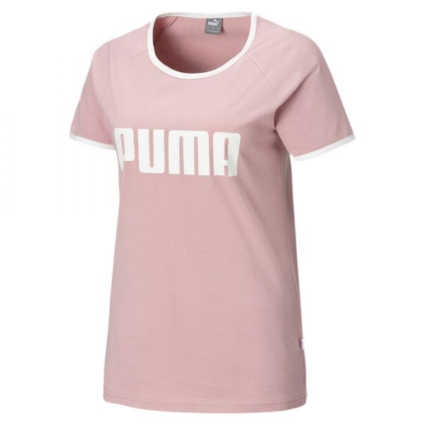 Футболка Puma Contrast Ringer Tee W 58405954 M розовый