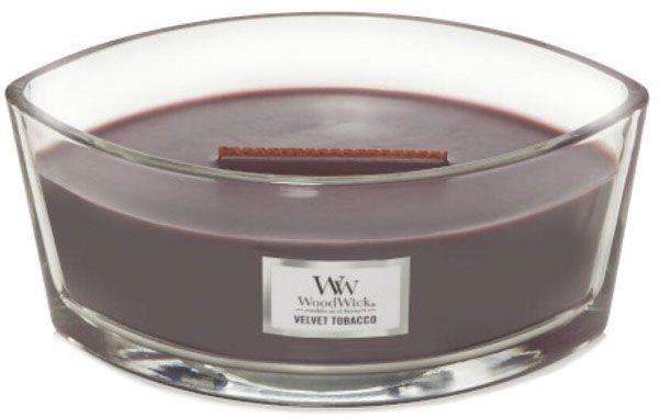 Свічка ароматична Woodwick Ellipse Velvet Tobacco 453 г 