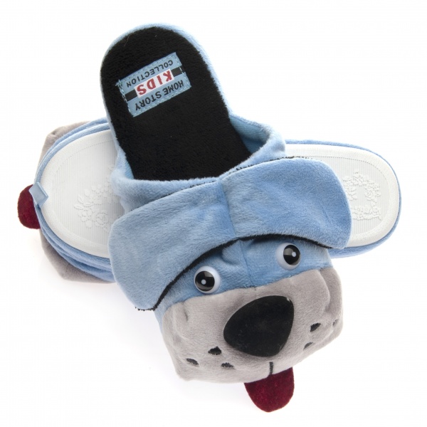 Тапочки детские для мальчика Home Story р.34-35 голубой 211554-6 