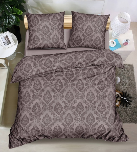 Набор наволочек Cipher 2 шт. 50x70 см коричневый с принтом La Nuit 