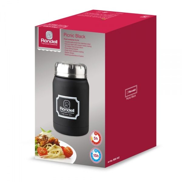 Термос для еды Black Picnic 0,5 л RDS-942 Rondell