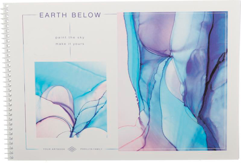 Альбом для рисования А4 36 листов на спирали в ассортименте Поділля