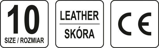 Рукавицы YATO с покрытием кожа XL (10) YT-74645