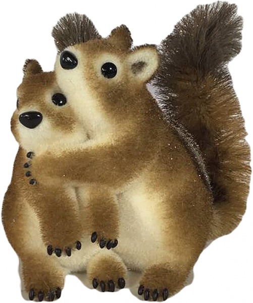 Декорація новорічна Пара білок 28 см EPI-1442R-4B 