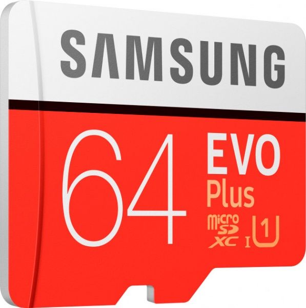 Карта памяти Samsung microSDXC 64 ГБ UHS Speed Class 1 (U1) (MB-MC64HA/RU) EVO Plus V2 