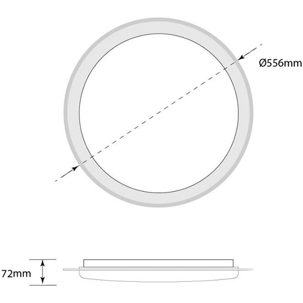Світильник світлодіодний Светкомплект SG-555-68 RGB з пультом ДК 68 Вт білий 2800-6000 К 