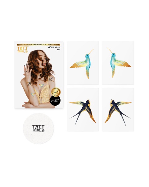 Тату временное TATTon.me Gold Birds set
